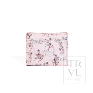 TRVL Designs Roadie Large Zip Pouch - Cowgirl Toile
Floral patterned pouch on a white background with 'TRVL design' branding.