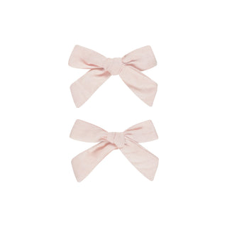 Rylee & Cru Bow Set - Blush Two pink bows on a white background