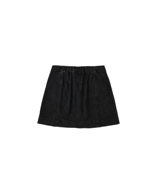 Rylee & Cru Denver Mini Skirt -  Washed Black
Black denim skirt on a white background