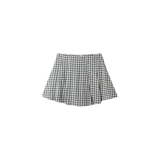 Rylee & Cru Pleated Mini Skirt - Navy Check
Navy  and white checkered skirt on a white background