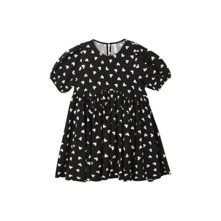 Rylee & Cru Rose Dress - Hearts
Black dress with white heart pattern on a white background