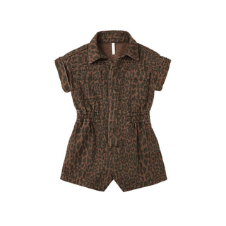 Rylee & Cru Utility Romper - Leopard
Leopard print romper on a white background