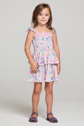 Saltwater Littles Raynbow Mini Dress in Velvet Iris