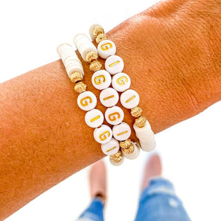 Gold Gigi Heishi Bracelet