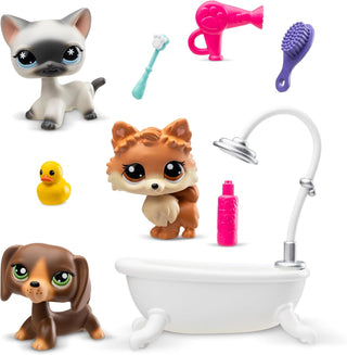 Schylling, Littlest Pet Shop Grooming Spa Playset - Basically Bows & Bowties