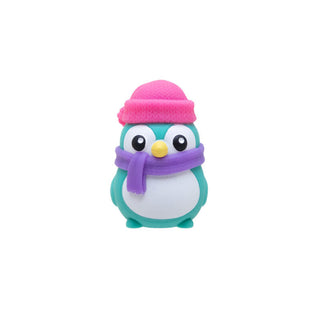 Nee Doh Squishmas Polar Glow Penguin
Toy penguin with a pink hat and purple scarf on a white background