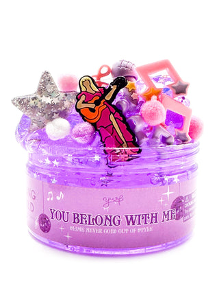 Young Wild and Friedman Slime - You Belong With Me
Jar with decorative elements and text 'You Belong With Me' on a white background