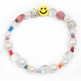 Sparkle Sisters Feeling Happy Bracelet, Sparkle Sisters, Bracelet, Bracelets, cf-type-bracelet, cf-vendor-sparkle-sisters, Feeling Happy, Jewelry, Little Girls Jewelry, Smile, Smiley, Smiley 