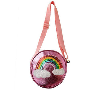 Sparkle Sisters Round Sequin Rainbow Purse - Pink, Sparkle Sisters, pink, Round Sequin Rainbow Purse, Sequin Rainbow, Sparkle Sisters by Couture Clips, Sparkle Sisters Round Sequin Rainbow Pu