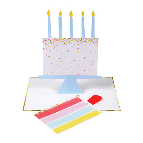 Meri Meri Cake Slice Stand-Up Card, Meri Meri, Birthday Card, cake, cf-type-greeting-&-note-cards, cf-vendor-meri-meri, Greeting Card, Meri Meri, Meri Meri Card, Stand Up  Card, Greeting & No