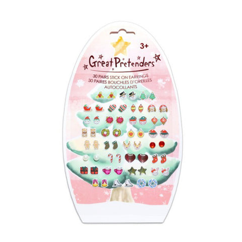 Great Pretenders Holiday Stick on Earring Set