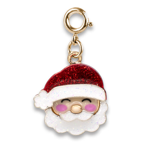 Charm It! Gold Glitter Santa Claus Charm, Charm It!, All Things Holiday, cf-type-charms-&-pendants, cf-vendor-charm-it, Charm Bracelet, Charm It Charms, Charm It!, Charms, Christmas Charm, Hi