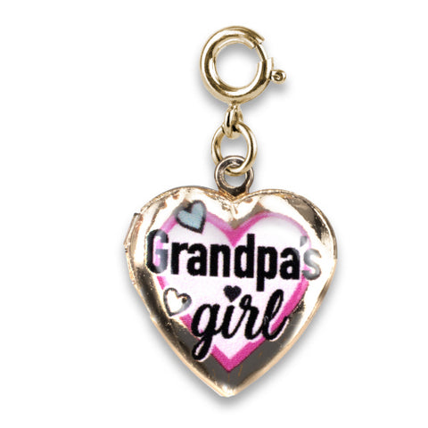 Charm It! Gold Grandpa's Girl Locket Charm, Charm It!, cf-type-charms-&-pendants, cf-vendor-charm-it, Charm Bracelet, Charm It Charms, Charm It!, Charms, Grandpa's Girl, High Intencity, Locke