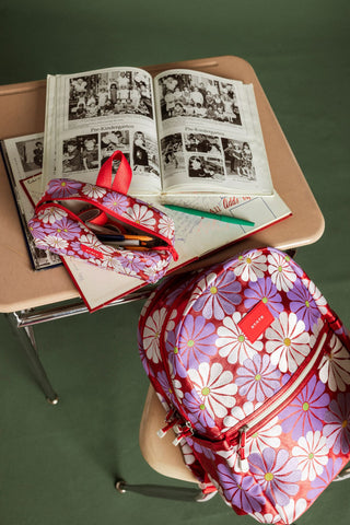 State Bags Clinton Pencil Case - Ruby Floral