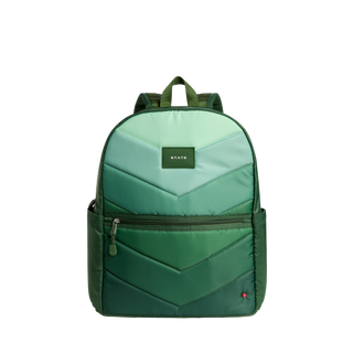State Bags Kane Double Pocket Large Backpack - Olive Chevron