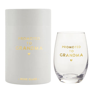 Stephan Baby Wine Glass - Promoted To Grandma