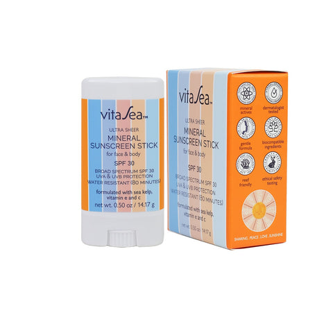 Noodle & Boo, VitaSea Ultra Sheer Mineral Sunscreen Stick SPF 30 - Basically Bows & Bowties