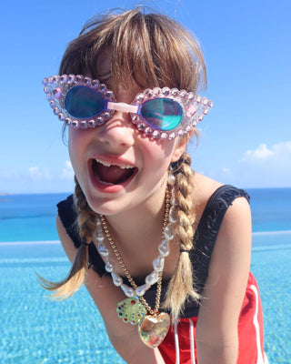 Super Smalls Pink Splash Goggles, Super Smalls, cf-type-goggles, cf-vendor-super-smalls, Goggle, Goggles, Goggles for Girls, Rhinestone Goggles, Super Smalls, Swim Goggles, Goggles - Basicall