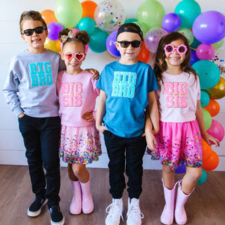 Sweet Wink, Sweet Wink Big Bro Patch S/S Tee - Indigo - Basically Bows & Bowties