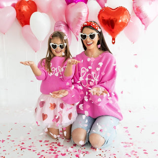 Sweet Wink Love Valentine's Day Knit Adult Sweater