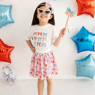 Sweet Wink Patriotic Cutie Short Sleeve T-Shirt - White