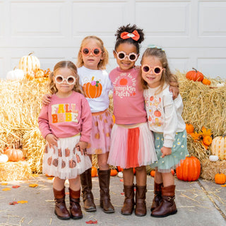 Sweet Wink Sequin Pumpkin Ivory Tutu, Sweet Wink, cf-size-1-2y-med, cf-size-2-4y-large, cf-size-4-6y-xl, cf-size-6-8y-xxl, cf-type-tutu, cf-vendor-sweet-wink, Fall, Halloween, Halloween Skirt