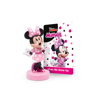 Tonies Disney Minnie Mouse toy with accompanying card, featuring a plush character from the Tonies toy collection.