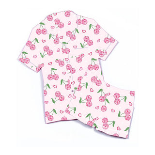 Tweenstyle Satin Loungewear Set - Disco Cherries