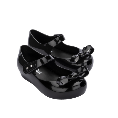 Mini Melissa Ultragirl Bow - Black, Mini Melissa, Black, Bow Shoes, cf-size-10, cf-size-11, cf-size-5, cf-size-7, cf-size-8, cf-size-9, cf-type-girls-shoes, cf-vendor-mini-melissa, Dress Shoe