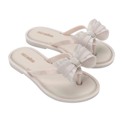 Mini Melissa Flip Flop IV Kids - Beige / Beige