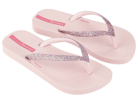 Ipanema Kid's Ana Sparkle Flip Flop - Light Pink / Glitter Pink