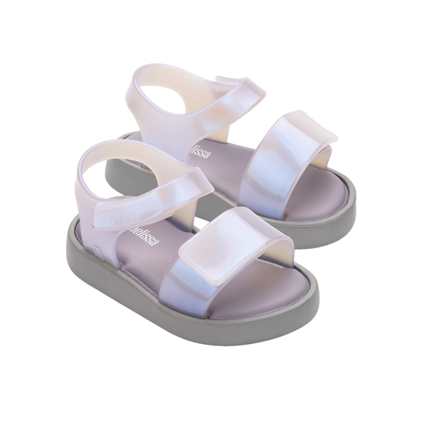Mini Melissa Jump Sandal BB Grey Pearl Blue - Main Image