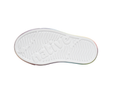 Native Jefferson Print Shoes - Shell White / Translucent / Rainbow Blur