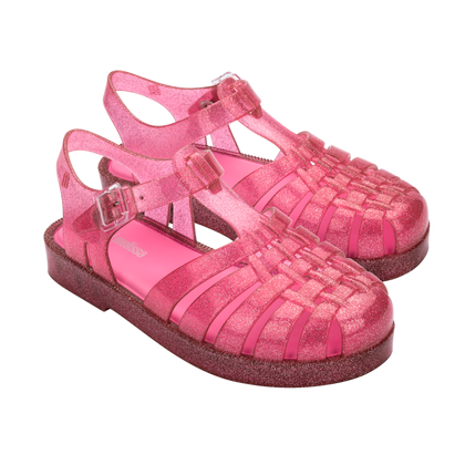 Mini Melissa Possession Shiny Kids - Glitter Pink