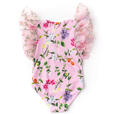 Shade Critters Tulle Sleeve 1pc Swimsuit - Wildflowers