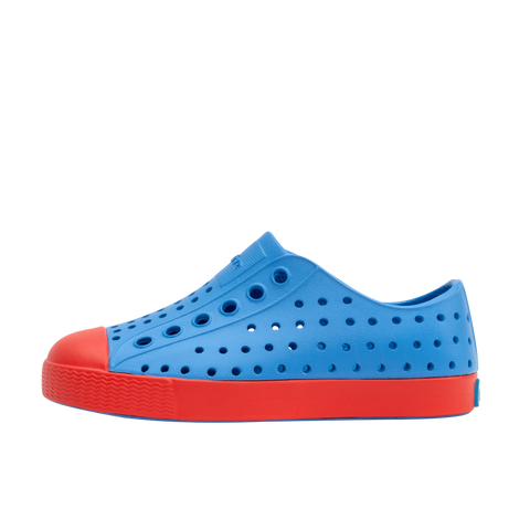 Native Jefferson Shoes - Resting Blue / Hyper Red, Native, cf-size-c4, cf-size-c6, cf-size-c7, cf-type-shoes, cf-vendor-native, Jefferson, Native, Native Blue, Native Child, Native Child Shoe