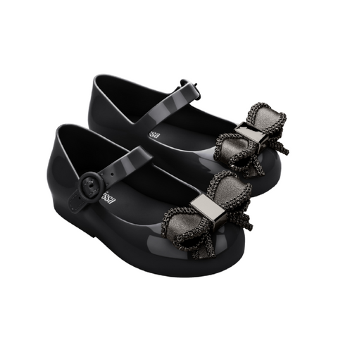 Mini melissa 2025 black bow shoes