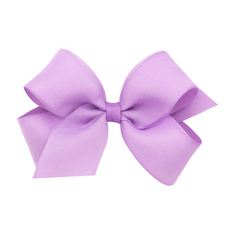 Wee Ones, Medium Overlay Grosgrain Bow on Clippie - Basically Bows & Bowties