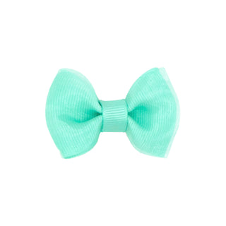 Wee Ones, Tiny Bowtie Organza Overlay Bowtie Bow on Clippie - Basically Bows & Bowties