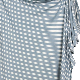 Lou Lou and Company Swaddle Blanket - Wells
Close-up of blue and white striped fabric