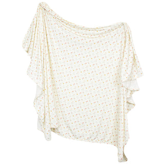 Lou Lou and Company Swaddle Blanket - Willow
Floral-patterned fabric draped over a white background