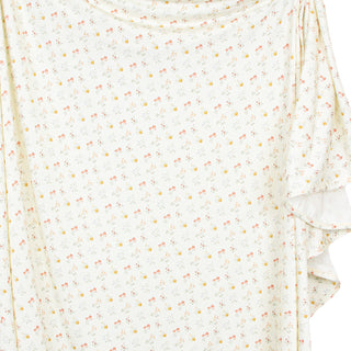 Lou Lou and Company Swaddle Blanket - Willow
Floral patterned fabric with ruffled edge on a white background