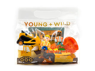 Young Wild and Friedman sensory construction slime dough in a resealable bag, perfect for tactile play and sensory exploration.