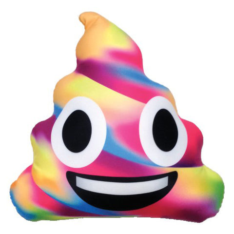 Iscream Rainbow Poop Emoji Pillow, Iscream, emoji, Emoji Pillow, emojis, Gifts, iScream, iscream pillow, Iscream Pillows, iscream-shop, poop emoji, poop emoji pillow, rainbow poop, Tween Gift