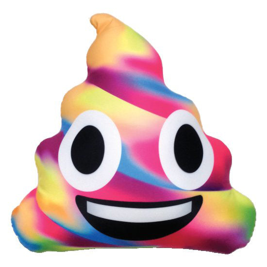 Iscream Rainbow Poop Emoji Pillow Basically Bows Bowties