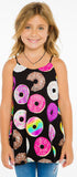 Chaser Donuts Tank, Chaser, Chaser, Chaser Donut Tank Top, Chaser Kids, Chaser Tank Top, Donut Tank Top, Donuts, Girls Tank, JAN23, Tank, Tank Top - Basically Bows & Bowties