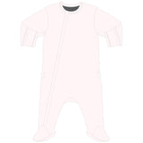 Coccoli Pink Modal Footie with Zipper, Coccoli, CM22, Coccoli, Coccoli Footie, Coccoli Modal Footie, Coccoli Pink Modal Footie with Zipper, Footie, Footie with Zipper, Modal, Modal Footie, Fo
