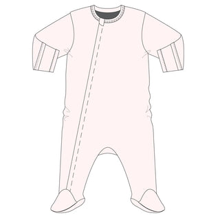 Coccoli Pink Modal Footie with Zipper, Coccoli, CM22, Coccoli, Coccoli Footie, Coccoli Modal Footie, Coccoli Pink Modal Footie with Zipper, Footie, Footie with Zipper, Modal, Modal Footie, Fo