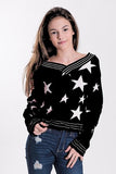 Tweenstyle by Stoopher Distressed Black White Stars Sweater, Tweenstyle, cf-size-14, cf-type-sweater, cf-vendor-tweenstyle, CM22, Distressed Tie Dye Pullover, Sparkle by Stoopher, Sparkle by 