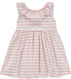 Vignette Pink Stripe Bella Dress, Vignette, Dress, JAN23, Vignette, Vignette Bella Dress, Vignette Dress, Vignette Dresses, Vignette Pink Stripe, Vignette Spring 2021, Dress - Basically Bows 